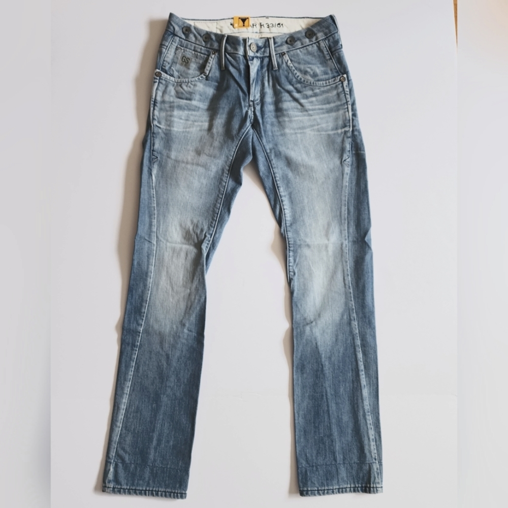 G-STAR RAW Lock Tapered Fit Custom Aged Low Rise Jeans